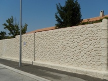 Edification d'un mur