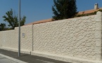 Edification d'un mur